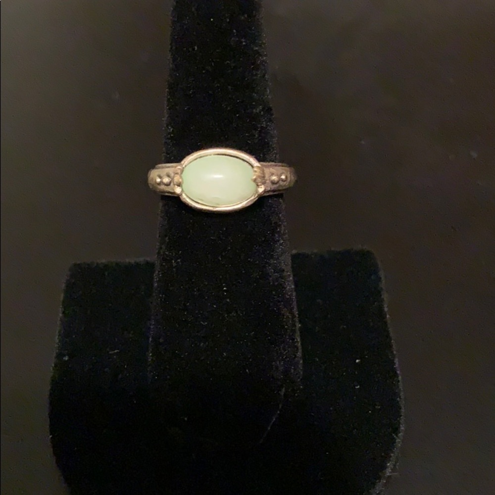 Lucky brand ring. Milky blue stone